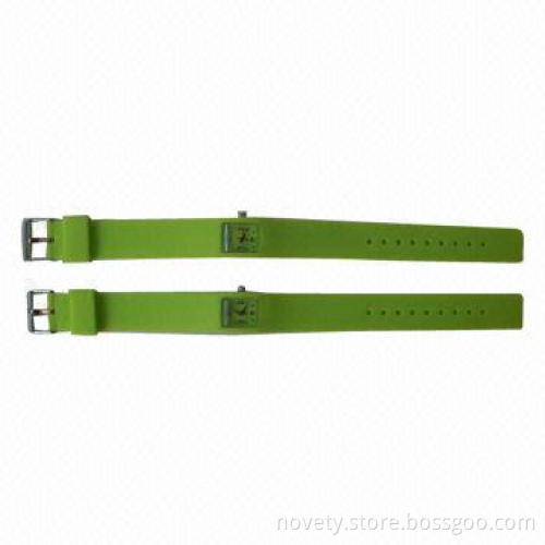 Copper Shell Silicone Wristband Watches, Customized Colors and Logos Welcomed